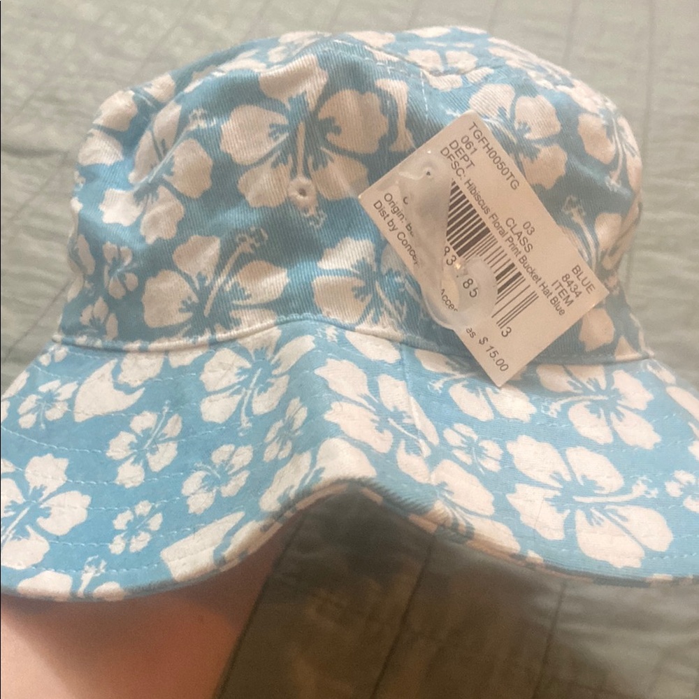 Old Navy Blue Floral Bucket Hat